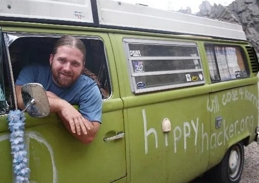 Living in a Van, Down by the River... Writing Code